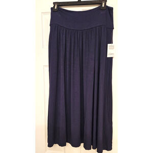 Amazon Essentials Casual Pull on Skirt w/ Pockets Woman's Size Medium Blue